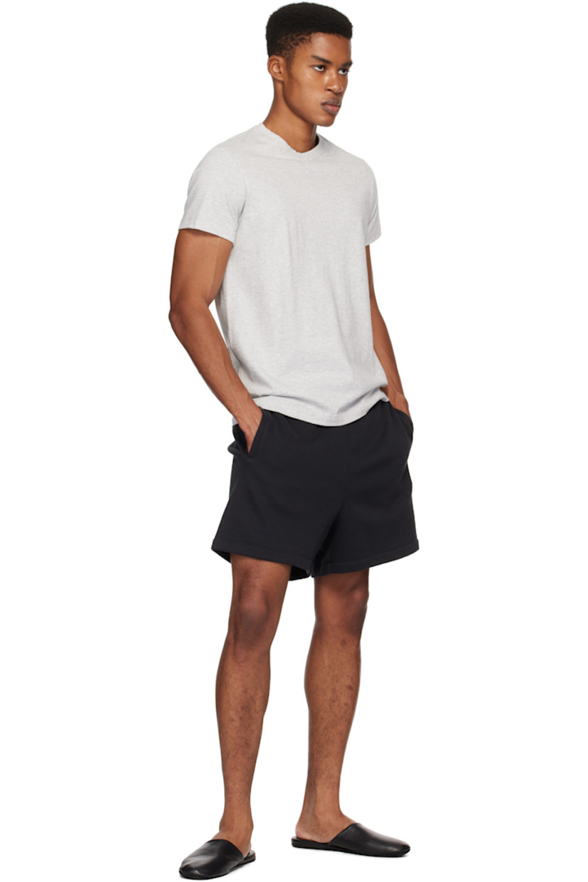Cotton jersey T-shirt. Rib-knit crewneck.

Supplier color: Light heather grey