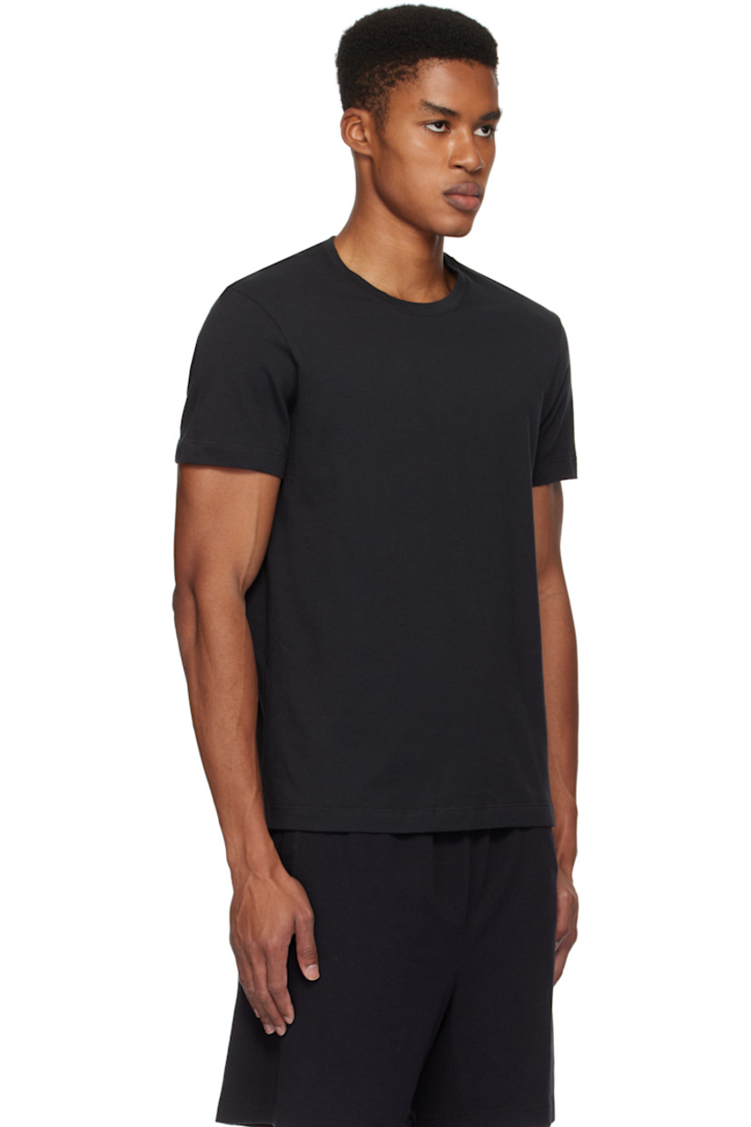 Cotton jersey T-shirt. Rib-knit crewneck.

Supplier color: Onyx