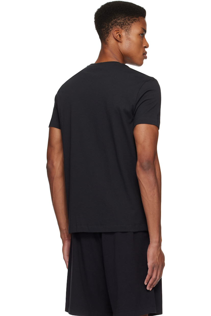 Cotton jersey T-shirt. Rib-knit crewneck.

Supplier color: Onyx