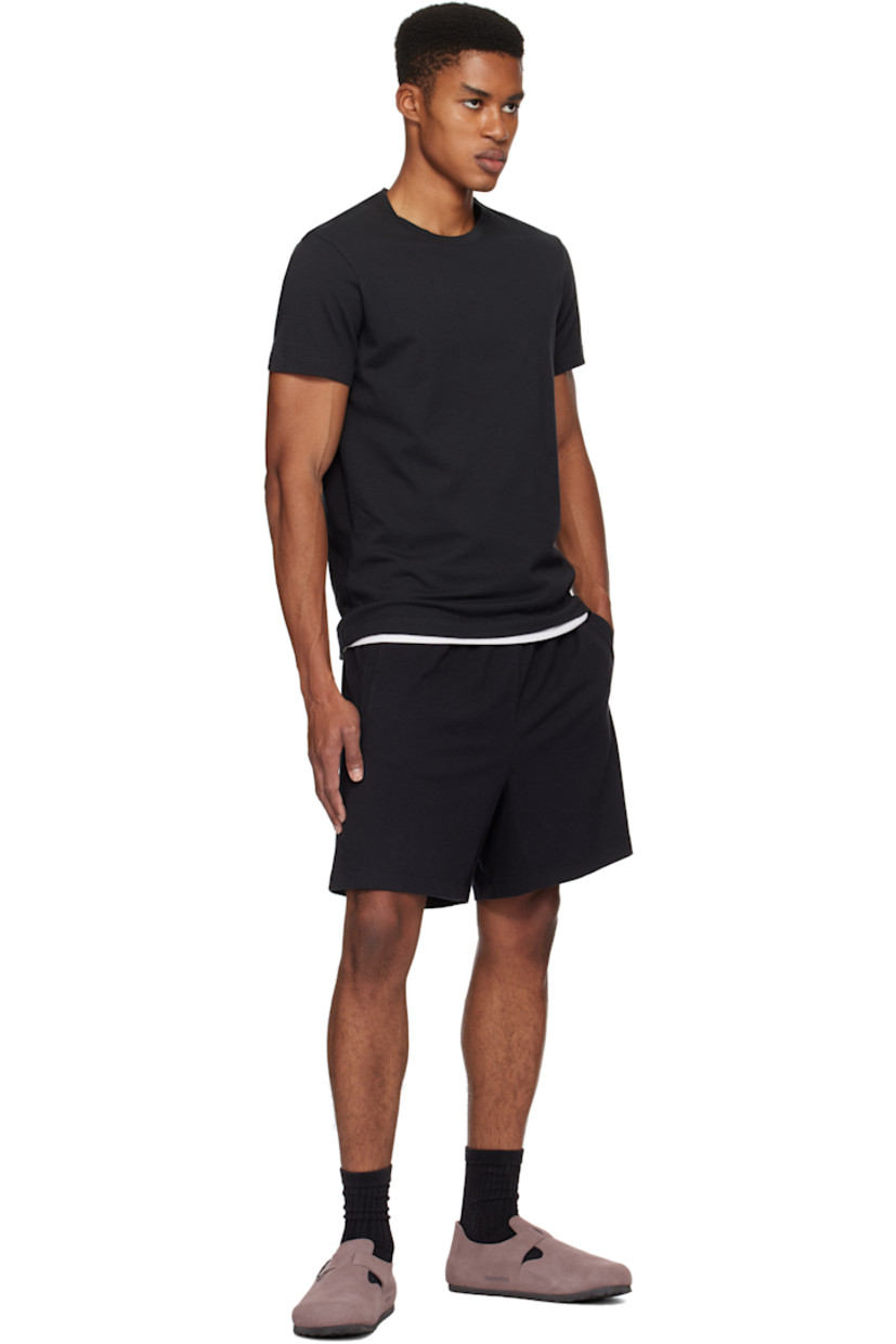 Cotton jersey T-shirt. Rib-knit crewneck.

Supplier color: Onyx