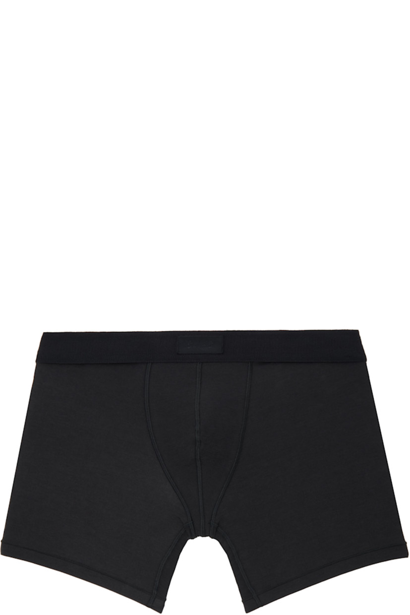 Pack of three stretch cotton- and modal-blend jersey boxer briefs.

· Breathable
· Logo patch at elasticized waistband
· Partially lined

Supplier color: Onyx