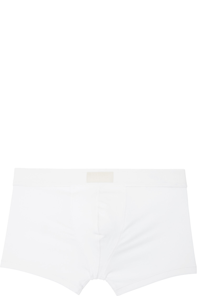 Pack of three stretch cotton- and modal-blend jersey boxer briefs.

· Breathable
· Logo patch at elasticized waistband
· Partially lined

Supplier color: Chalk