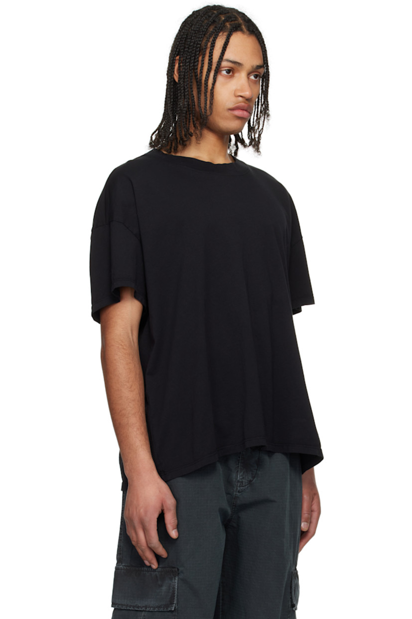 Pack of three cotton jersey T-shirts. 

· Rib-knit crewneck
· Dropped shoulders

Supplier color: Black
