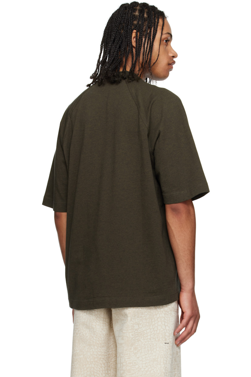 Lightweight cotton jersey T-shirt.

· Rib-knit crewneck
· Logo bonded at front
· Twisted side seams
· Raglan sleeves

Part of the La Croisière collection.

Supplier color: Multi-brown