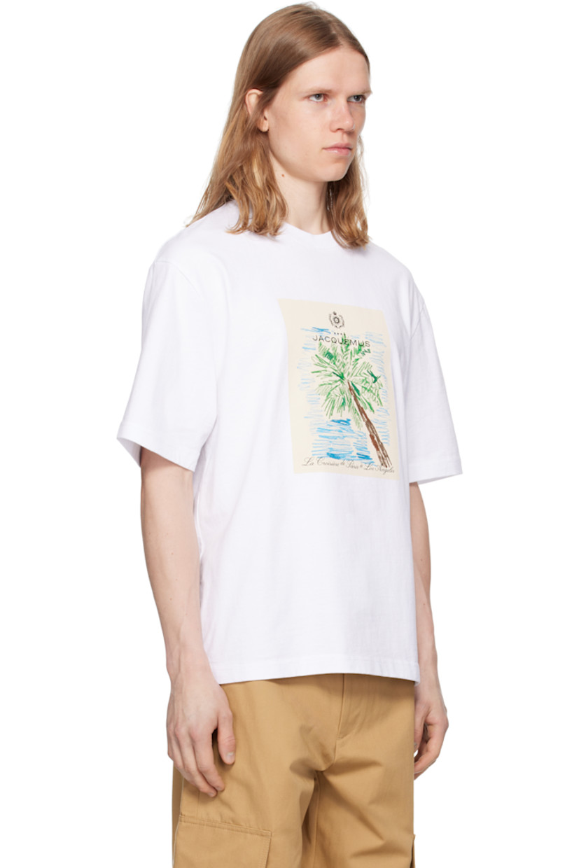 Cotton jersey T-shirt.

· Rib-knit crewneck
· Logo graphic printed at front
· Logo printed at back collar

Part of the La Croisière collection.

Supplier color: Arty hotel white