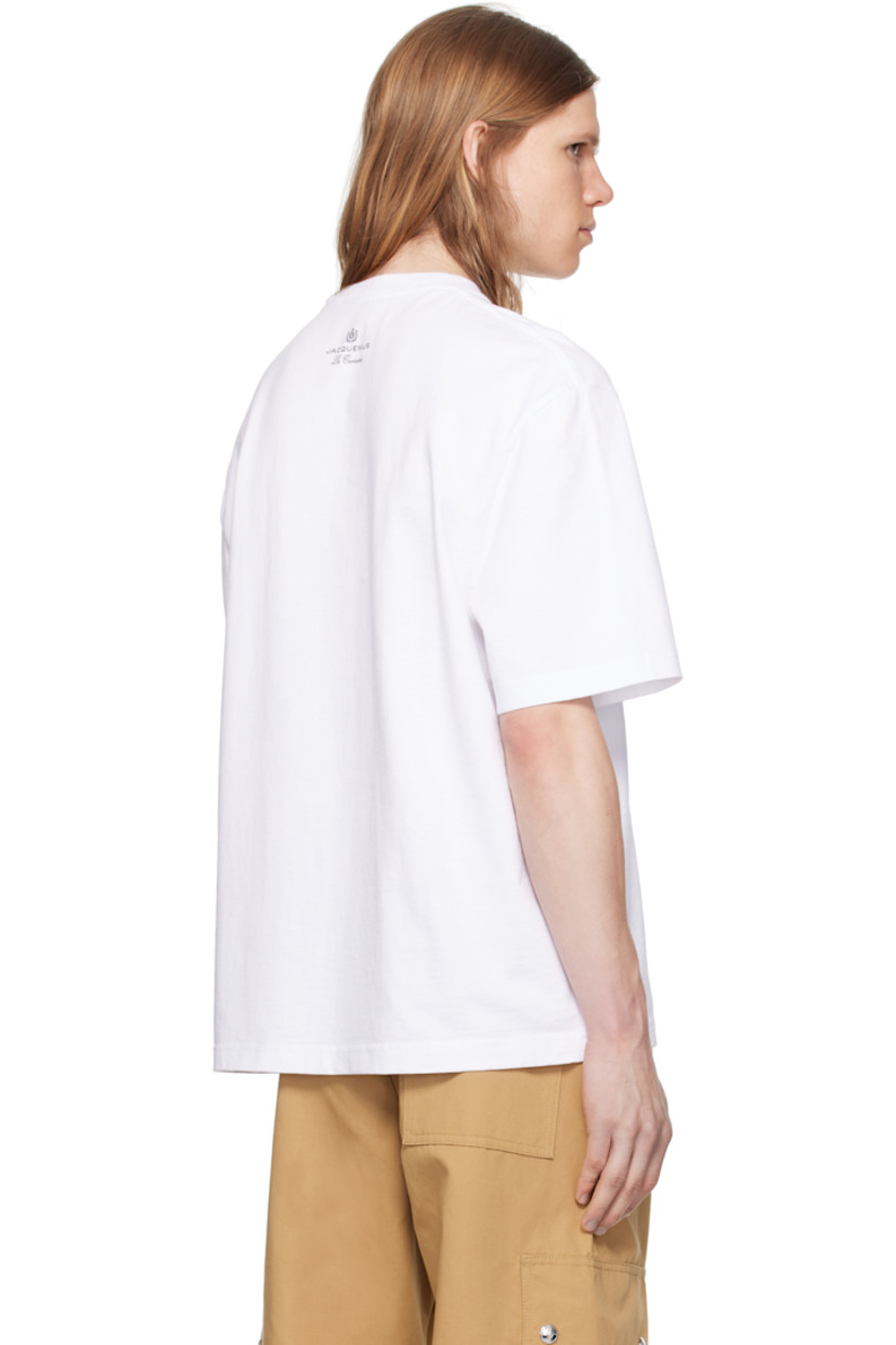 Cotton jersey T-shirt.

· Rib-knit crewneck
· Logo graphic printed at front
· Logo printed at back collar

Part of the La Croisière collection.

Supplier color: Arty hotel white