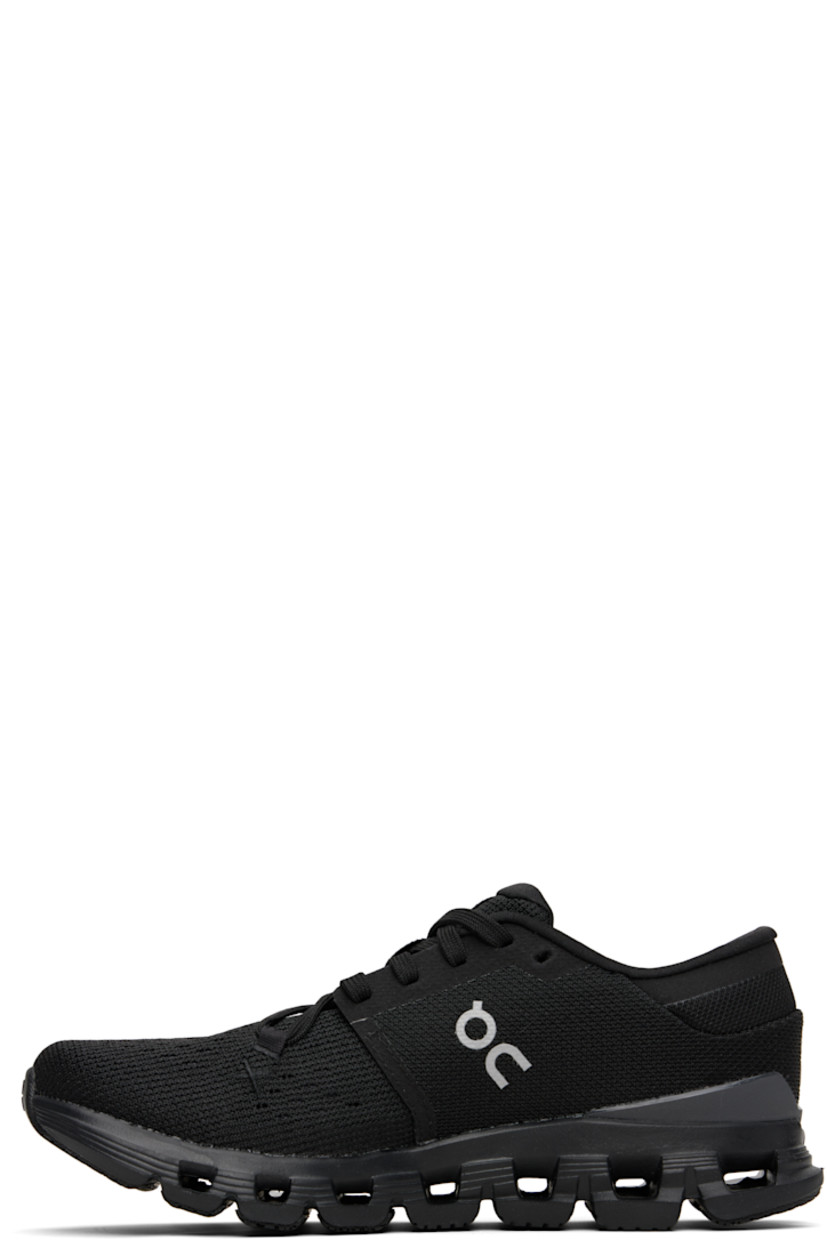 Low-top mesh sneakers in black.

· Reflective logos bonded throughout
· Lace-up closure
· Padded tongue and collar
· Jersey lining
· CloudTec® Helion™ foam rubber midsole
· Speedboard® at treaded rubber sole

Supplier color: Black/Eclipse