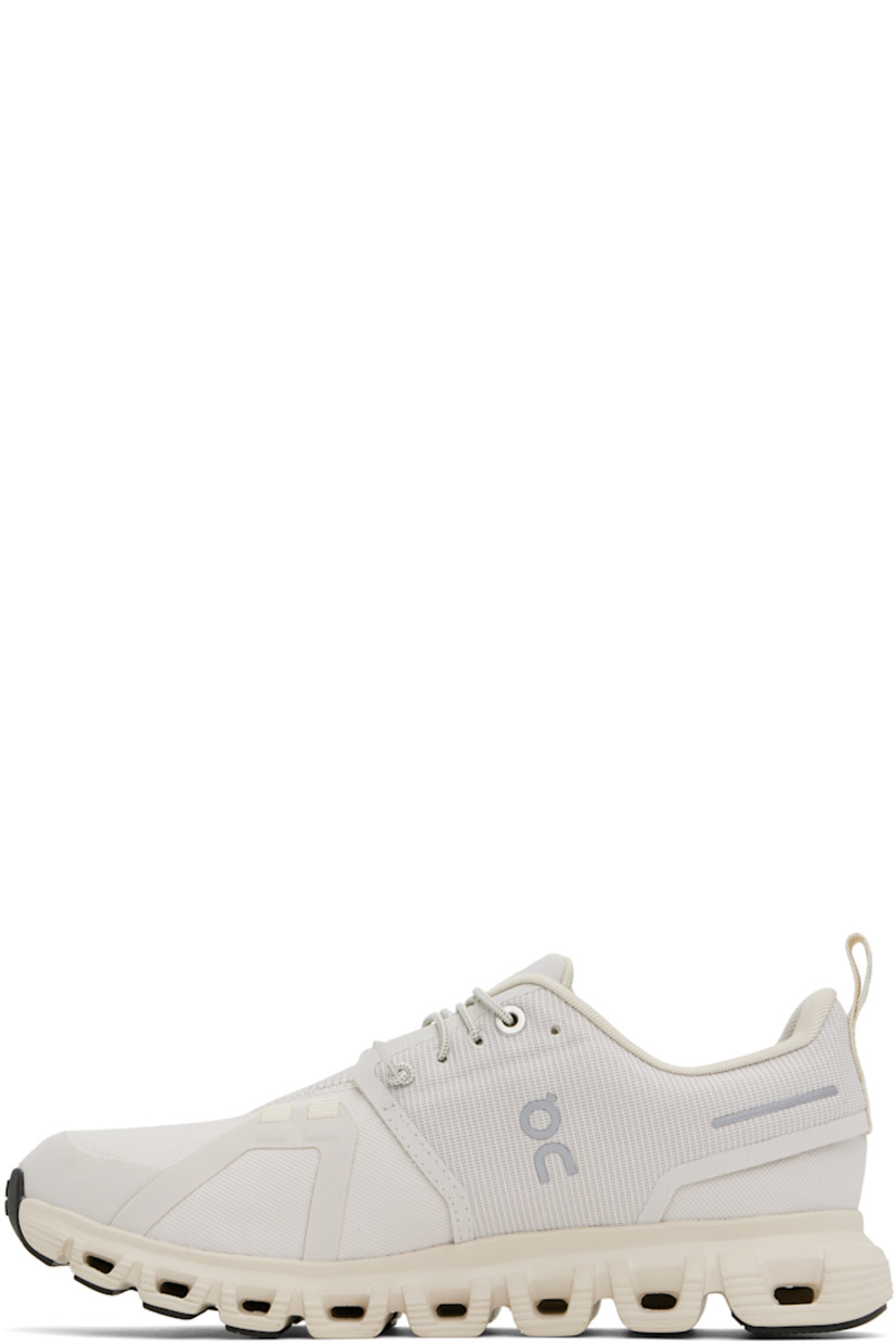 Low-top knit recycled polyester and mesh slip-on sneakers in beige.

· Waterproof and dope-dyed
· Bonded trim throughout
· Elasticized lace-up closure
· Logo patch at padded tongue
· Padded collar
· Logo and reflective trim bonded at sides
· Logo-bonded pull-loop at heel tab
· Mesh lining
· Zero-Gravity CloudTec® foam rubber midsole
· Treaded Speedboard™ rubber sole

Supplier color: Pearl/Cream