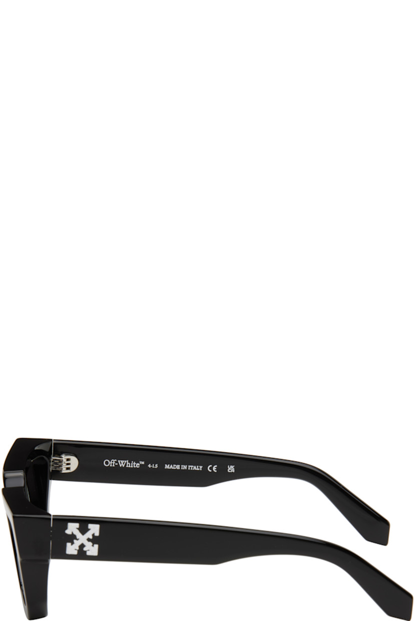 Rectangular acetate-frame sunglasses in black. 

· Gray lenses
· 100% UV protection, category 3 
· Integrated nose pads
· Logo hardware at temples
· Includes pouch
· Size: 52.19 145

Supplier color: Black/Dark gray