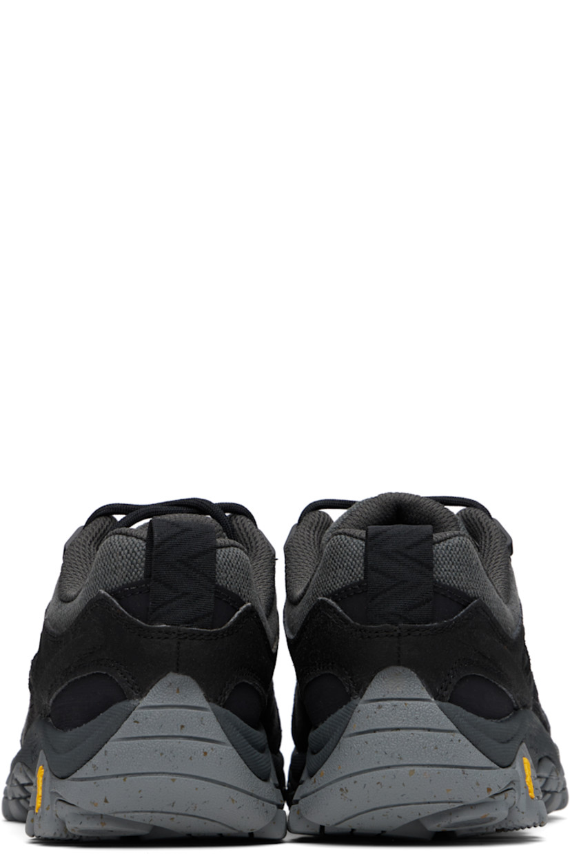 Low-top suede and canvas sneakers in black and gray.

· Cleansport NXT™-treated odor control
· Lace-up closure
· Logo appliqué at padded tongue
· Padded collar
· Logo embossed at outer side
· Pull-loop at heel 
· Mesh lining 
· Merrell Air Cushion at heel 
· Treaded Vibram® Ecostep rubber sole

Supplier color: Alloy/Graphite