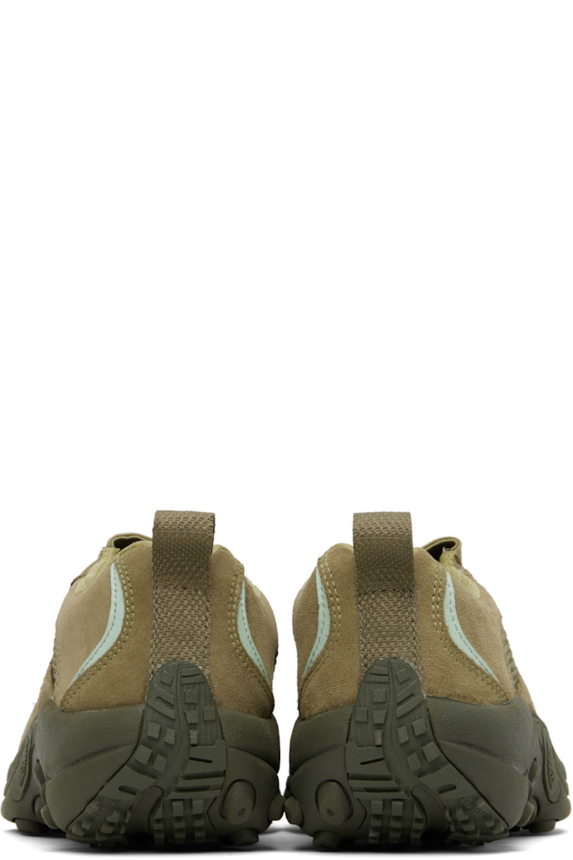 Low-top suede and mesh slip-on sneakers in green.

· Cleansport NXT™-treated odor control
· Bonded trim throughout
· Elasticized gusset at vamp
· Padded collar
· Logo embossed at outer side
· Pull-loop at heel tab
· Mesh lining
· Lightweight EVA foam rubber midsole
· Treaded rubber sole

Supplier color: Drab