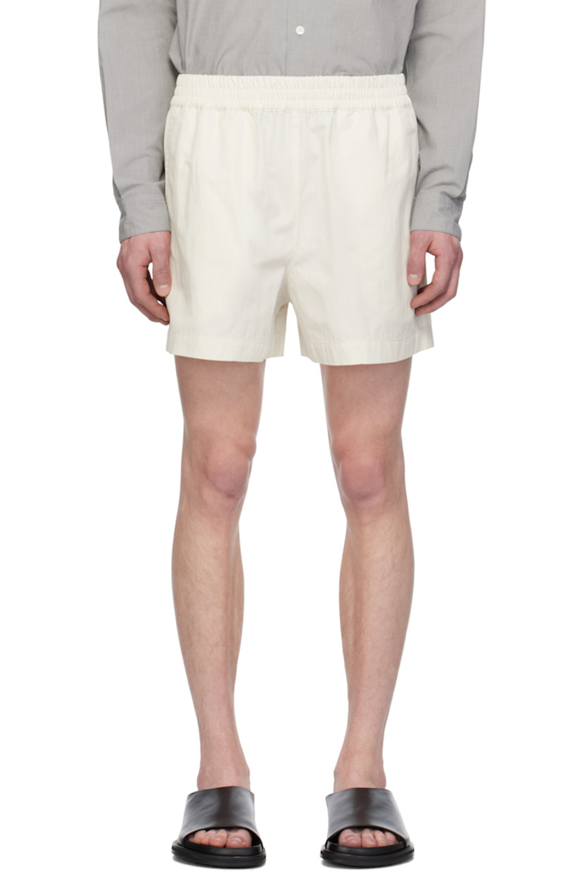 Cotton- and nylon-blend twill shorts. 

· Elasticized waistband
· Two-pocket styling

Supplier color: Ice