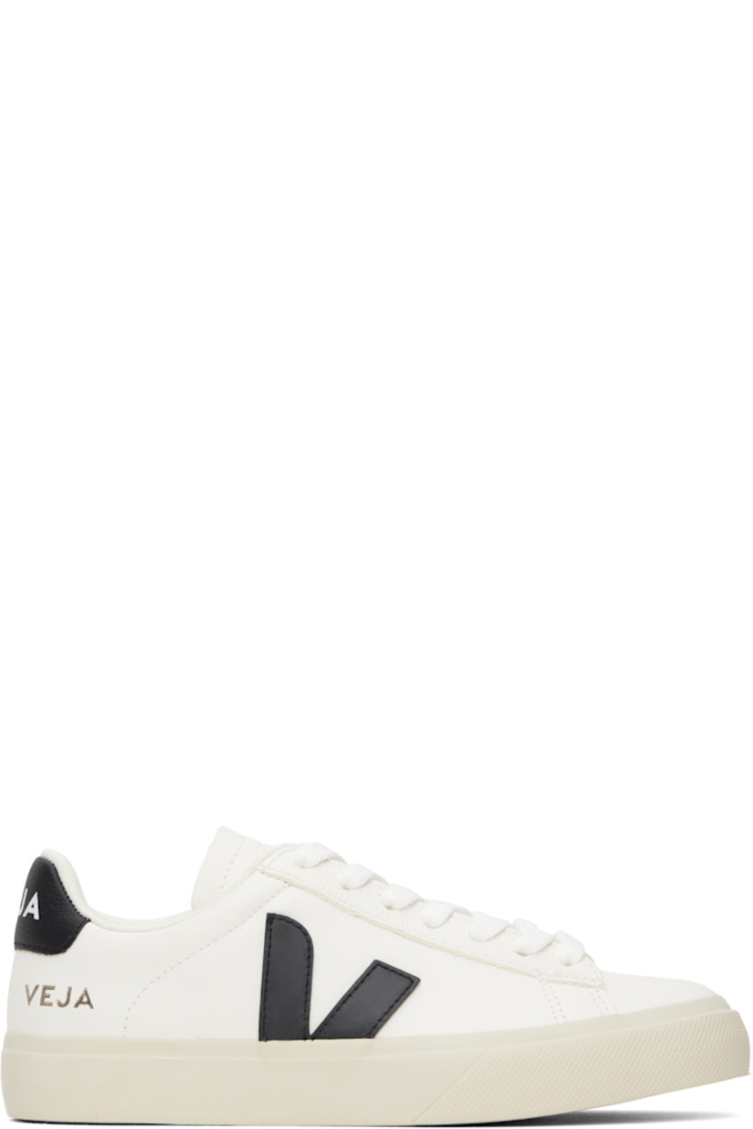 Low-top grained ChromeFree leather sneakers in white.

· Lace-up closure
· Logo embossed at padded tongue
· Padded collar
· Rubberized logo appliqué at sides
· Logo stamp at outer side
· Logo printed at heel tab
· Recycled polyester jersey lining
· Treaded rubber sole

Supplier color: Black/White