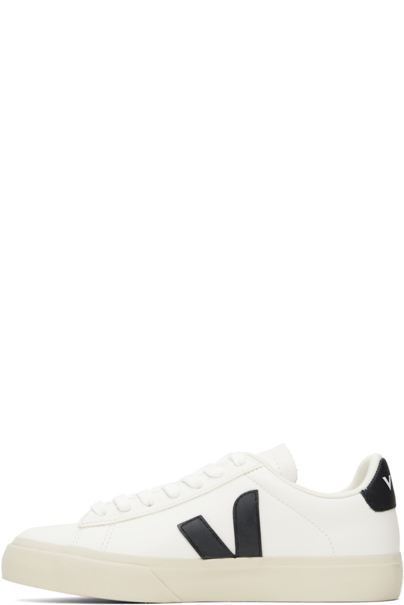 Low-top grained ChromeFree leather sneakers in white.

· Lace-up closure
· Logo embossed at padded tongue
· Padded collar
· Rubberized logo appliqué at sides
· Logo stamp at outer side
· Logo printed at heel tab
· Recycled polyester jersey lining
· Treaded rubber sole

Supplier color: Black/White