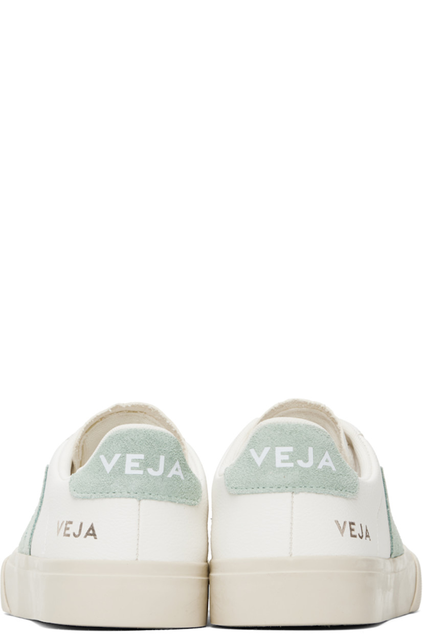 Low-top grained ChromeFree leather sneakers in white.

· Lace-up closure
· Logo embossed at padded tongue
· Padded collar
· Suede logo appliqué at sides
· Logo stamp at outer side
· Logo printed at suede heel tab
· Recycled polyester jersey lining
· Treaded rubber sole

Supplier color: White/Matcha