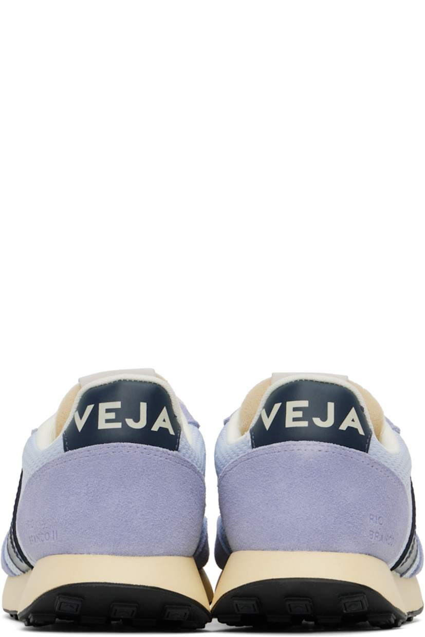 Low-top recycled polyester Alveomesh, suede, and buffed leather sneakers in blue.

· Lace-up closure
· Logo patch at padded tongue
· Padded collar
· Logo appliqué at sides
· Text embossed at outer side
· Logo printed at heel tab
· Recycled polyester jersey lining
· Treaded rubber sole

Supplier color: Swan/Nautico