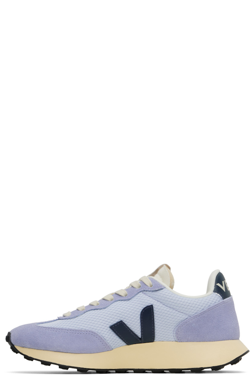 Low-top recycled polyester Alveomesh, suede, and buffed leather sneakers in blue.

· Lace-up closure
· Logo patch at padded tongue
· Padded collar
· Logo appliqué at sides
· Text embossed at outer side
· Logo printed at heel tab
· Recycled polyester jersey lining
· Treaded rubber sole

Supplier color: Swan/Nautico