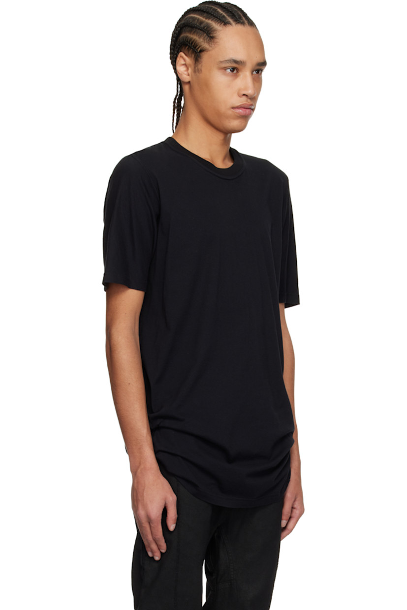Garment-dyed cotton jersey T-shirt.

· Rib-knit crewneck
· Eyelet and extended trim at back

Supplier color: Black