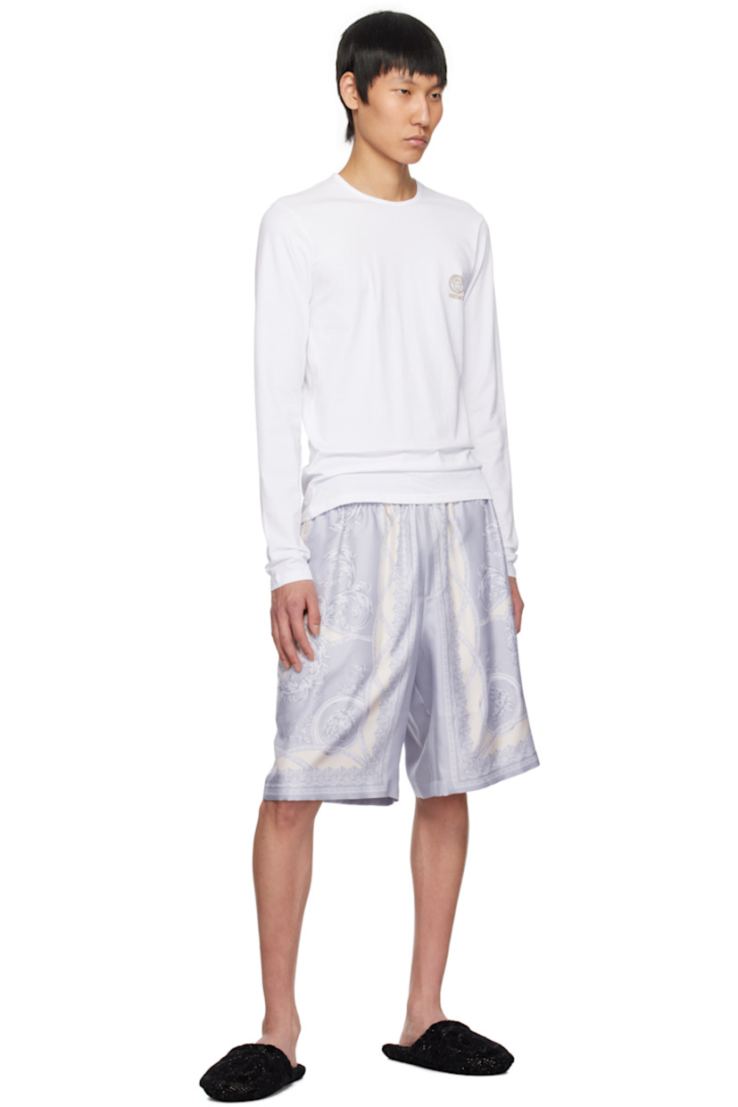 Stretch cotton jersey T-shirt.

· Rib-knit crewneck
· Logo printed at chest

Supplier color: Optical white