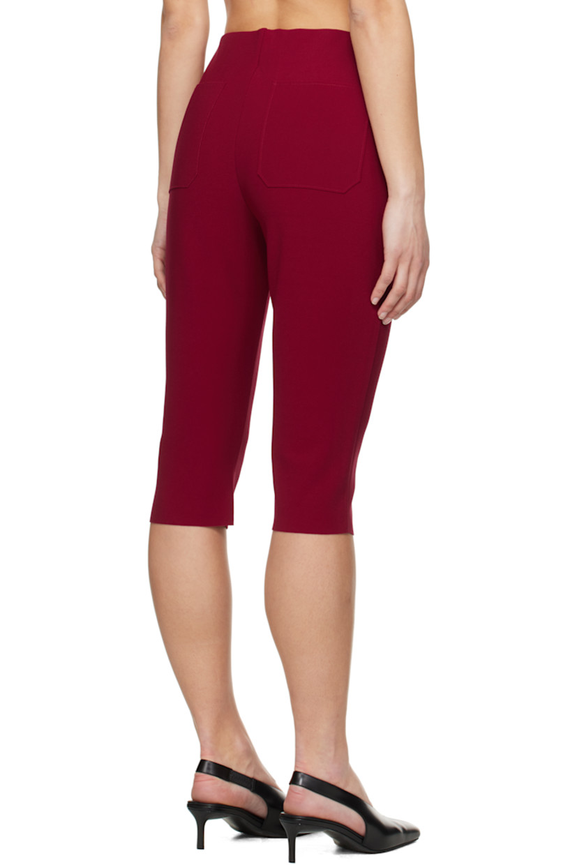 Double-faced stretch polyester bonded crêpe shorts.

· Elasticized waistband
· Two-pocket styling
· Raw edge at cuffs

Supplier color: Ruby