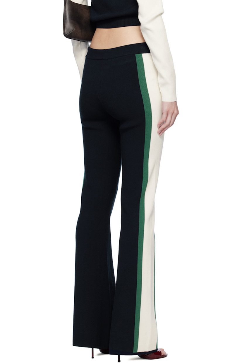 Rib-knit viscose-blend lounge pants.

· Striped outseams
· Jacquard logo at outseam

Supplier color: Navy blue/Off white