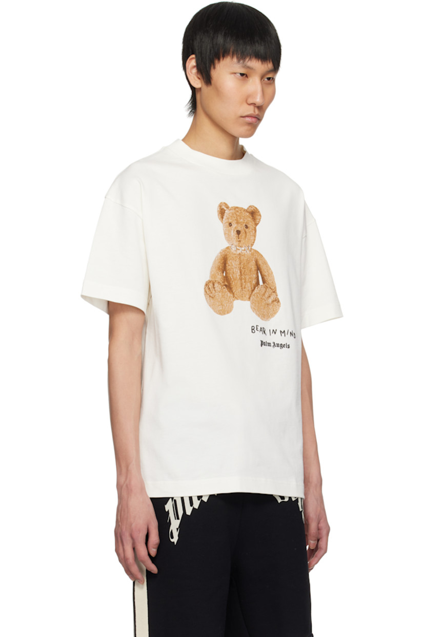Cotton jersey T-shirt. 

· Rib-knit crewneck
· Graphic printed at front
· Logo and text bonded at front
· Logo flag at side seam
· Dropped shoulders

Supplier color: Brown/Grey