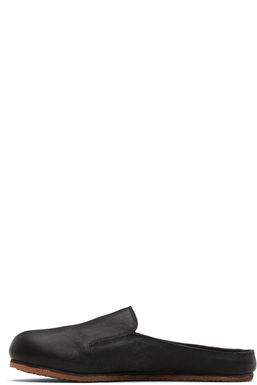 Grained leather slip-on loafers. 

· Grained leather lining
· Logo embossed at footbed
· Crêpe rubber sole

Supplier color: Black