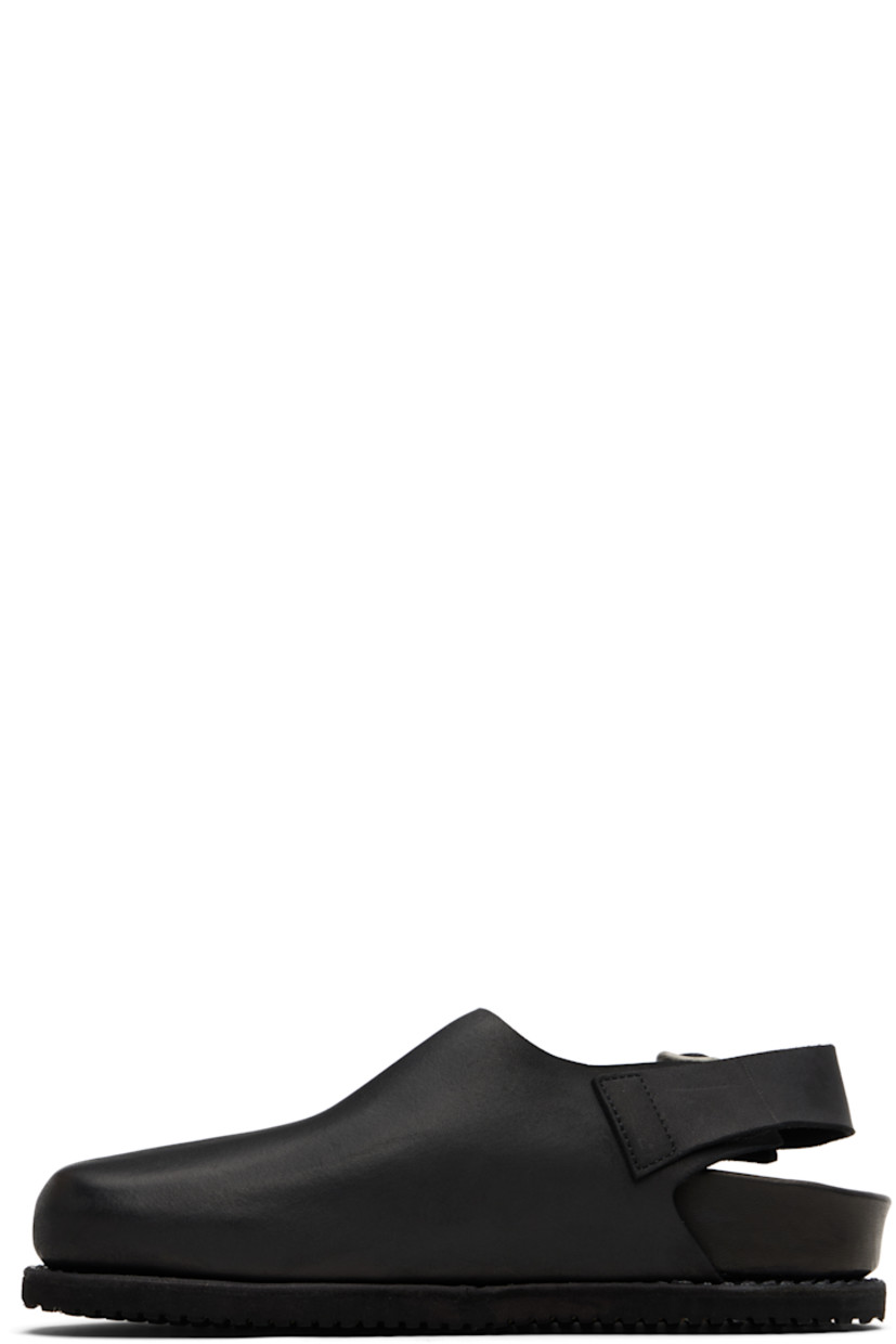 Grained calfskin slip-on loafers.

· Pin-buckle slingback strap
· Logo embossed at molded leather footbed 
· Vibram® treaded rubber sole

Supplier color: Black