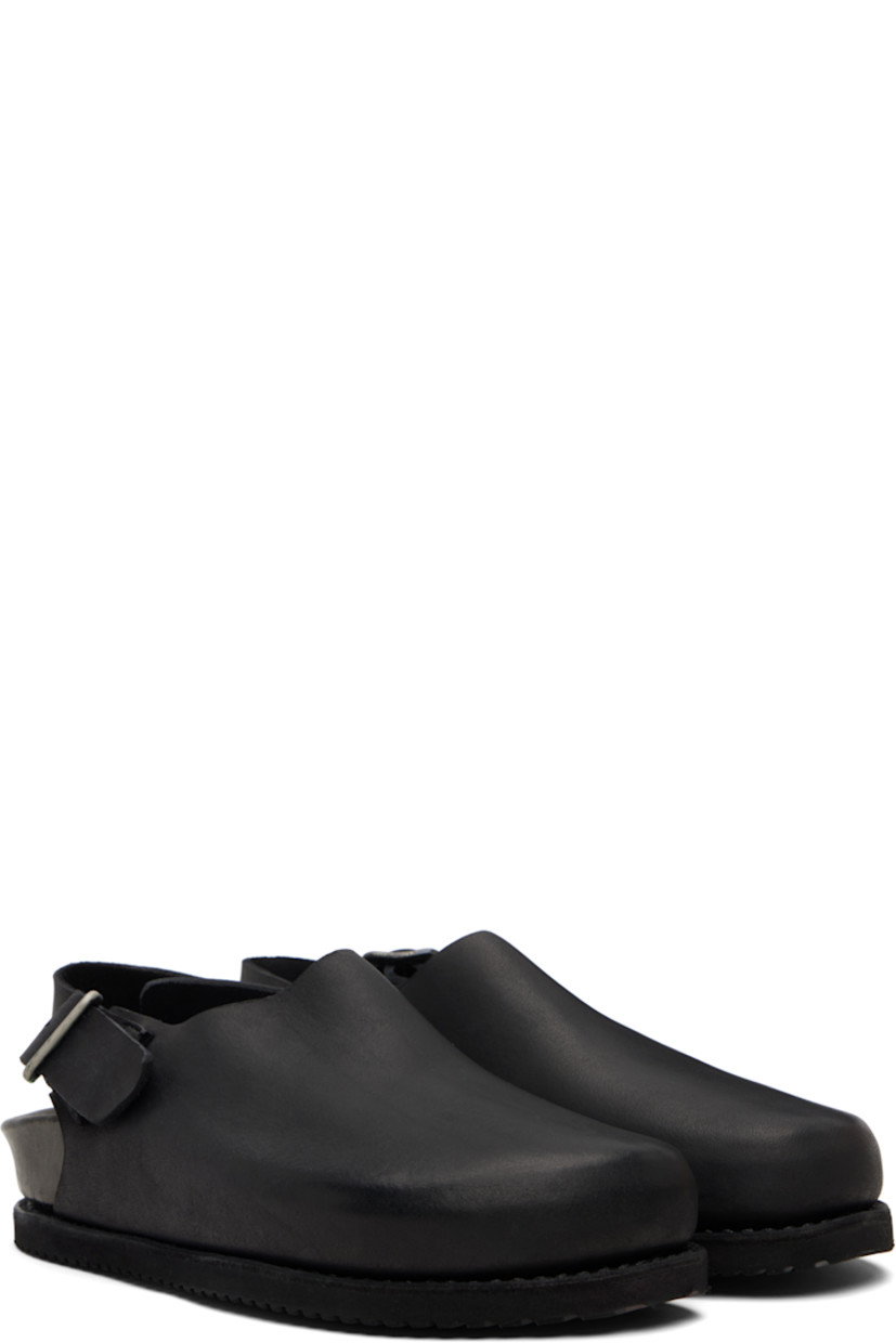 Grained calfskin slip-on loafers.

· Pin-buckle slingback strap
· Logo embossed at molded leather footbed 
· Vibram® treaded rubber sole

Supplier color: Black