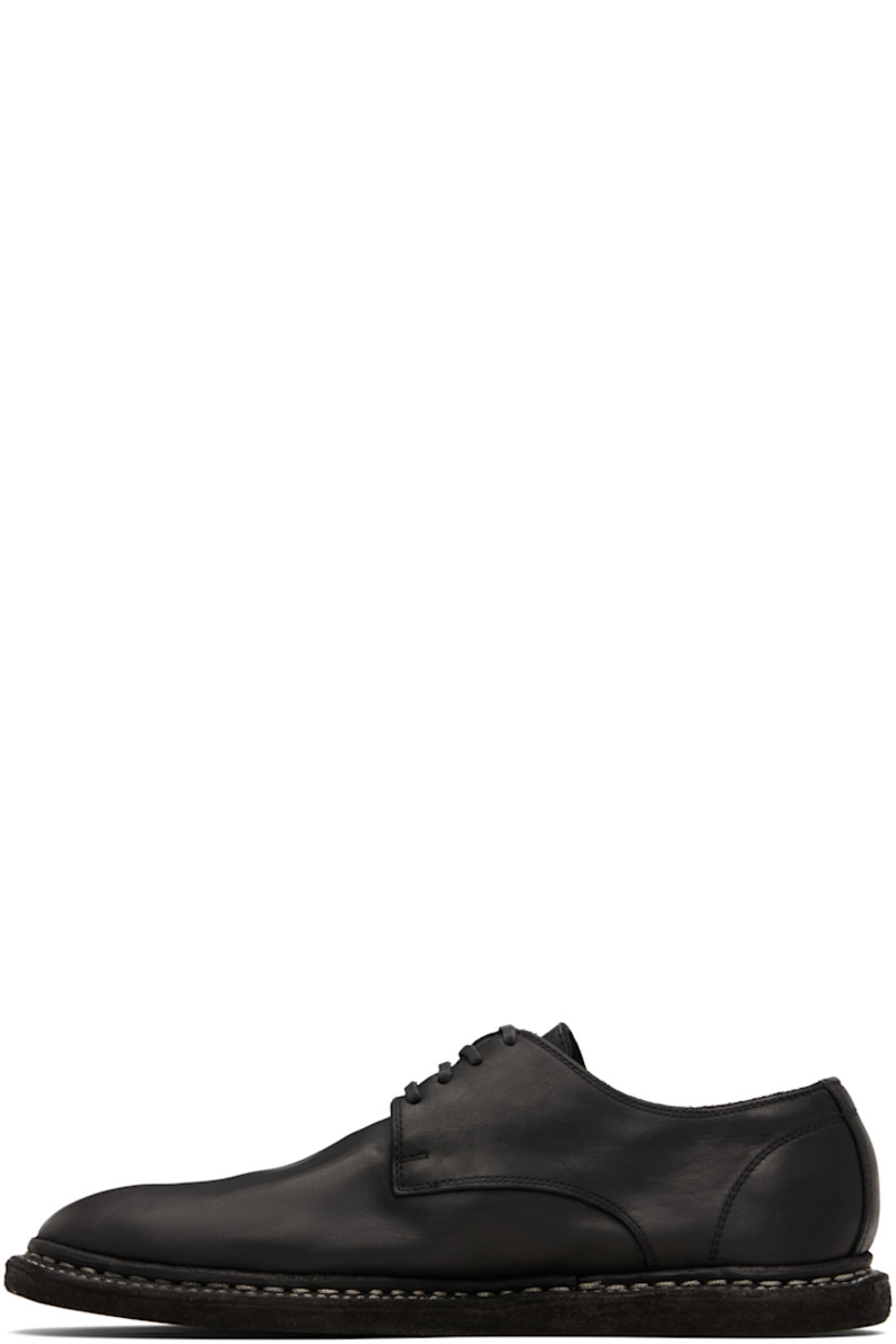Grained horse leather oxfords. 

· Lace-up closure
· Topstitching at welt
· Leather sole

Supplier color: Black
