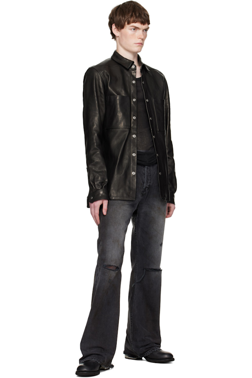 Ankle-high piece-dyed grained horse leather boots. 

· Lace-up closure
· Full nubuck lining
· Topstitching at Goodyear welt
· Metal block heel 
· Leather sole 
· Heel: H1.75"

Supplier color: Black