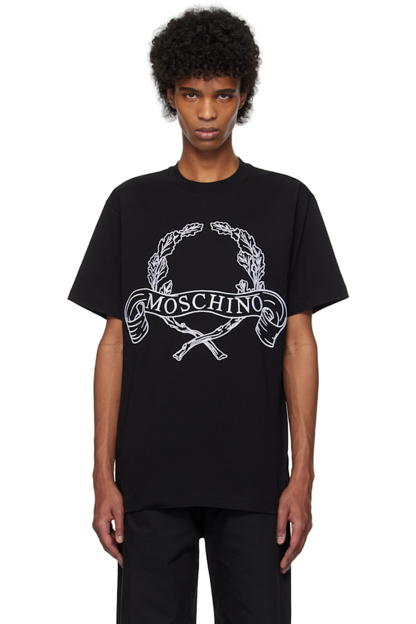 Organic cotton jersey T-shirt. 

· Rib-knit crewneck
· Logo graphic embroidered at front

Supplier color: Black