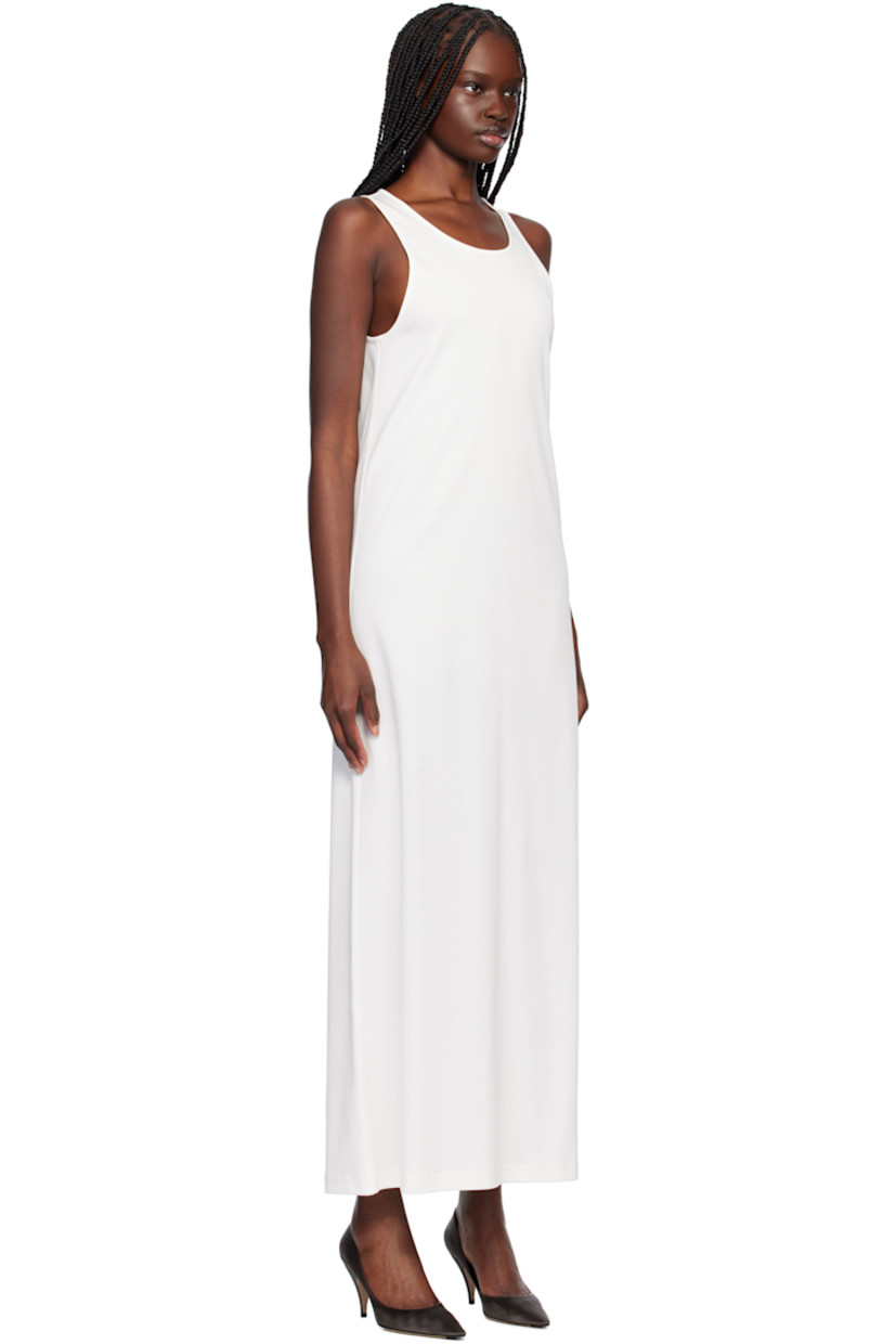 Cotton jersey maxi dress. Rib-knit scoop neck and armscyes.

Supplier color: White