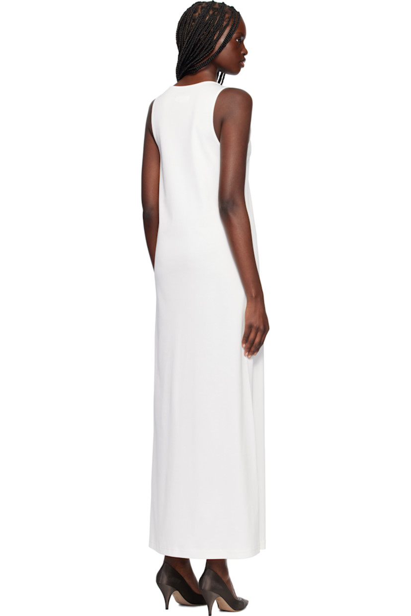 Cotton jersey maxi dress. Rib-knit scoop neck and armscyes.

Supplier color: White