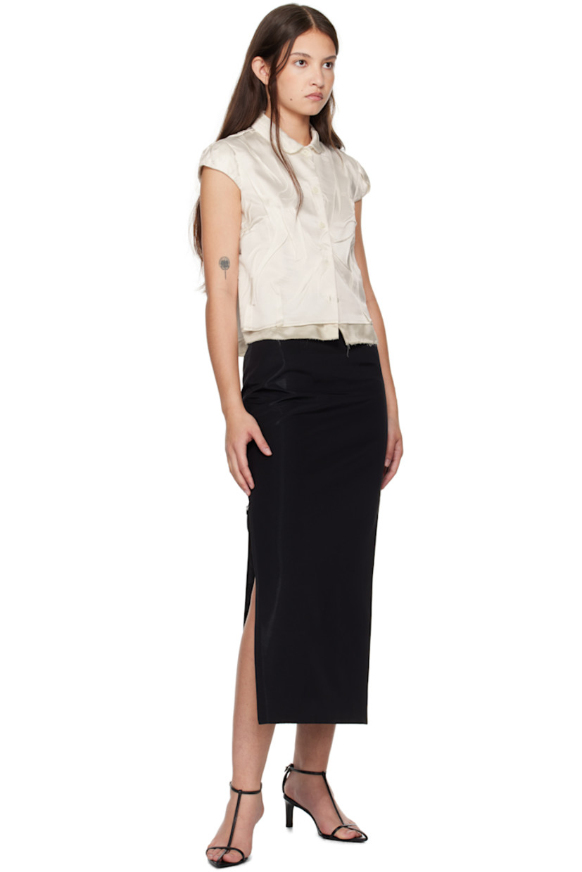 Triacetate-blend taffeta maxi skirt.

· Zip vent at side seams
· Zip closure at back
· Full satin lining

Supplier color: Black
