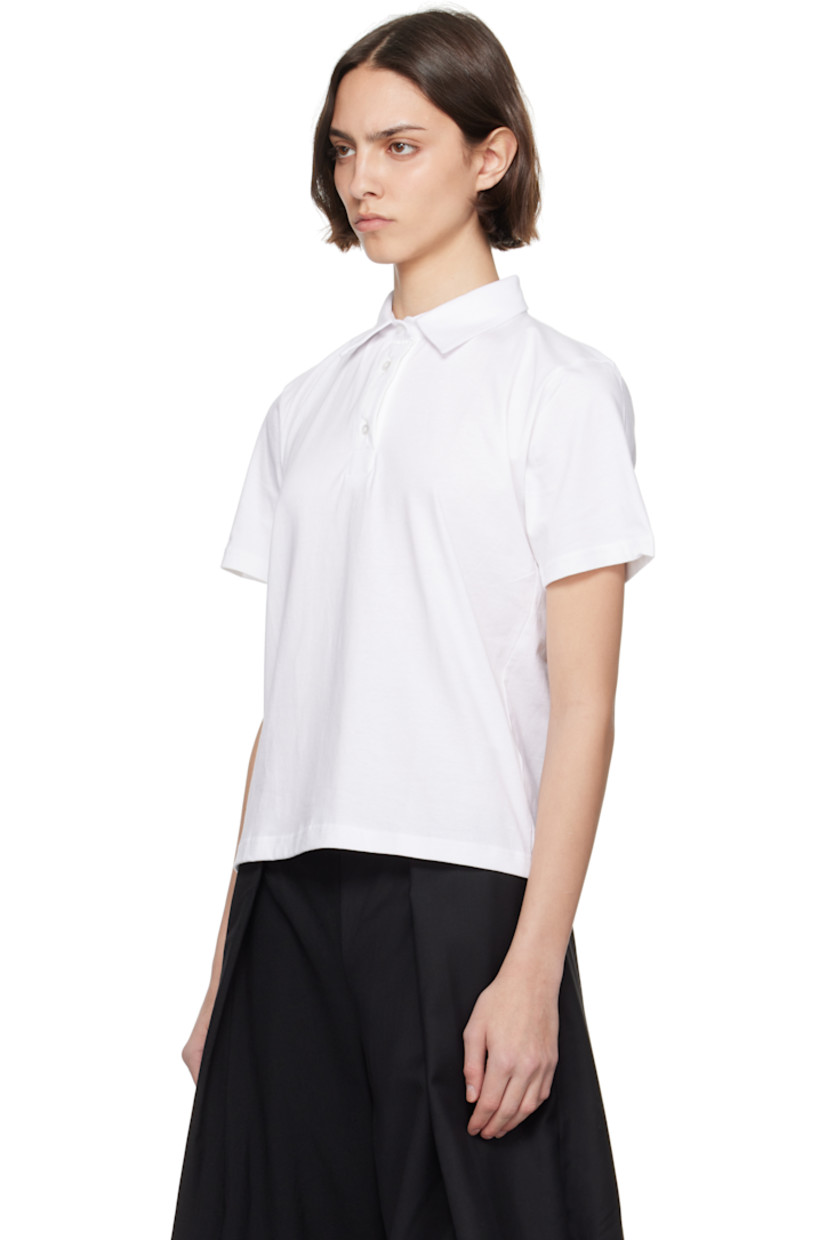 Cotton jersey polo.

· Spread collar
· Three-button placket

Each item is constructed using upcycled garments. Please note colorway may vary.