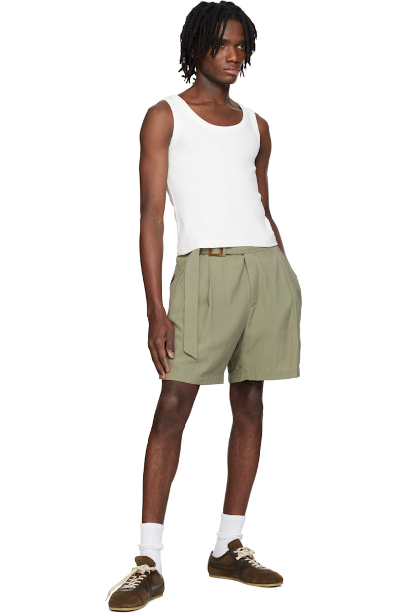 Slim-fit stretch cotton jersey tank top.

· Rib-knit scoop neck and armscyes
· Central seam at back 
· Logo flag at back hem

Supplier color: Off white