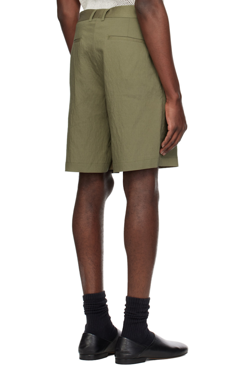Modal-blend seersucker shorts. Pinstripes throughout. 

· Belt loops
· Four-pocket styling
· Zip fly

Supplier color: Green