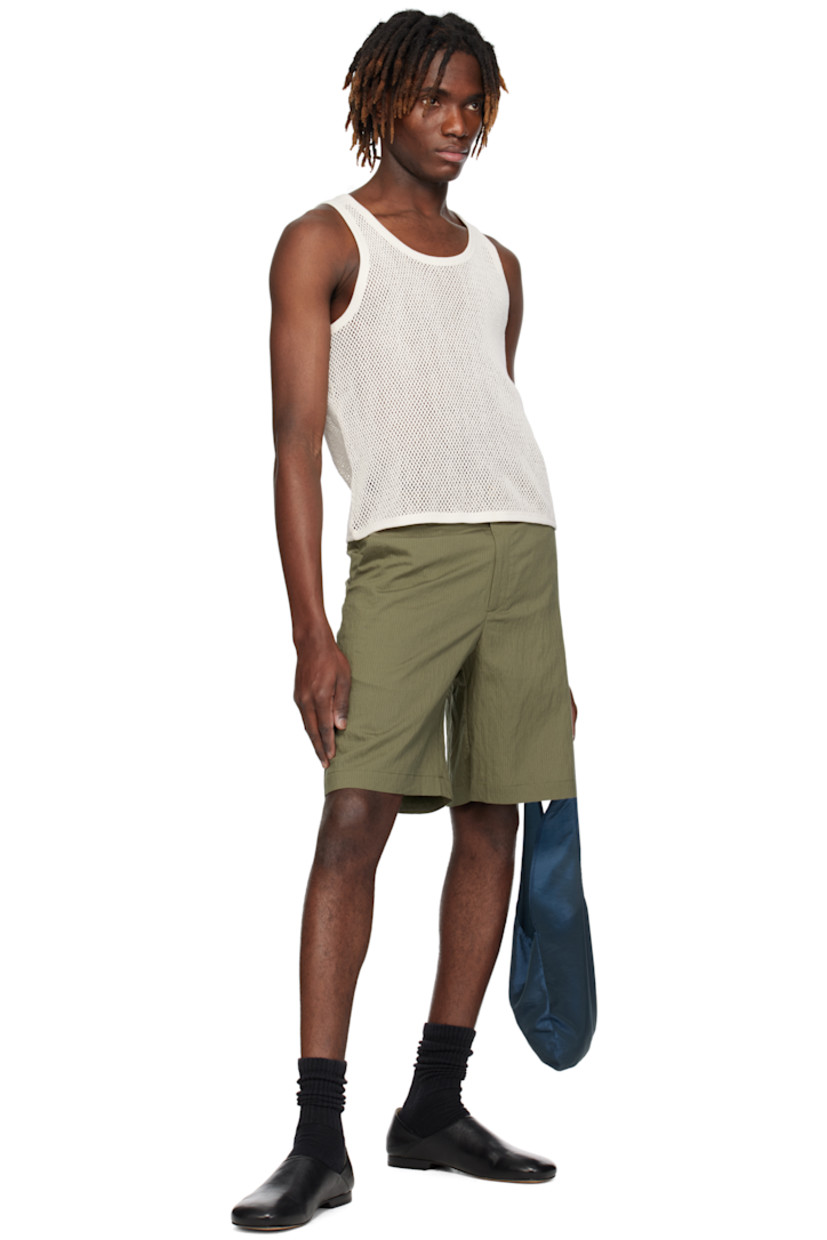 Modal-blend seersucker shorts. Pinstripes throughout. 

· Belt loops
· Four-pocket styling
· Zip fly

Supplier color: Green