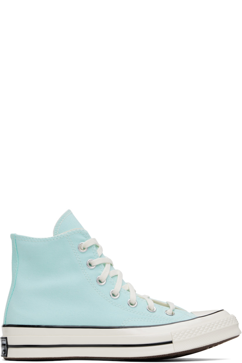 High-top canvas sneakers in blue.

· Rubber cap toe
· Lace-up closure
· Logo patch and eyelets at inner side
· Cushioned OrthoLite® footbed
· Canvas lining
· Rubber logo patch at midsole
· Treaded rubber sole
· Contrast stitching in off-white

Supplier color: Polar beam/Egret/Black