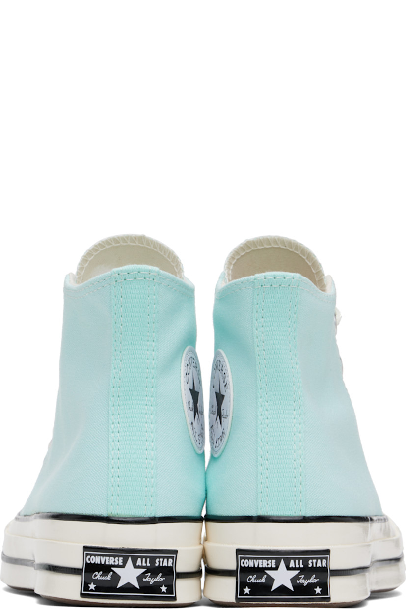 High-top canvas sneakers in blue.

· Rubber cap toe
· Lace-up closure
· Logo patch and eyelets at inner side
· Cushioned OrthoLite® footbed
· Canvas lining
· Rubber logo patch at midsole
· Treaded rubber sole
· Contrast stitching in off-white

Supplier color: Polar beam/Egret/Black