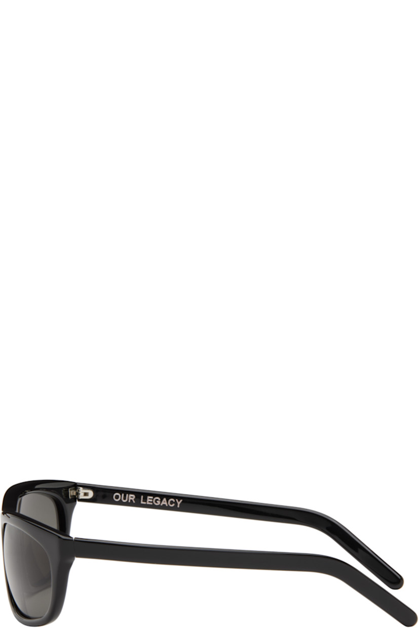 Handcrafted rectangular Mazzucchelli acetate-frame sunglasses in black. 

· Gray anti-scratch Carl Zeiss lenses, Category 3
· Integrated nose pads
· Includes case
· Size: 25.07

Supplier color: Infinite black