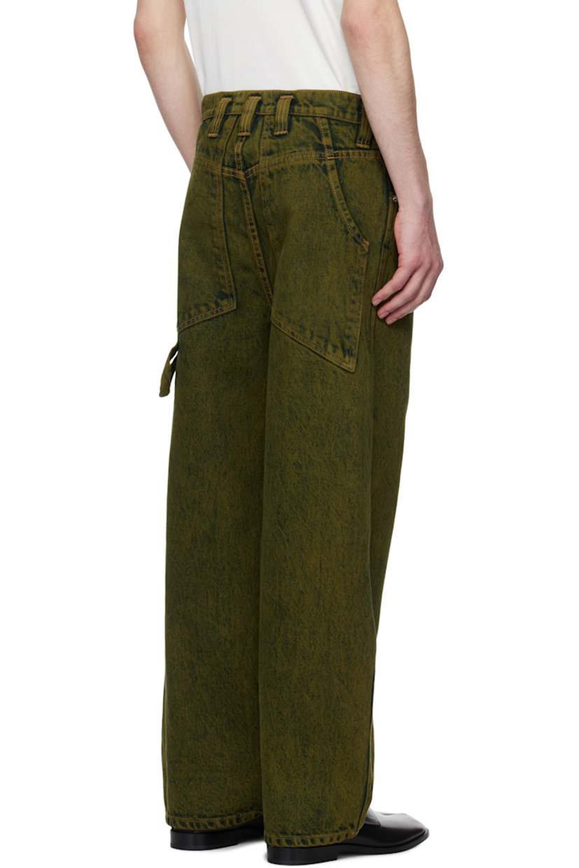 Baggy-fit heavyweight 14 oz non-stretch denim jeans. Fading throughout.

· Mid-rise
· Belt loops
· Four-pocket styling
· Zip fly
· Dropped inseam
· Hammer loop at back
· Logo-engraved silver-tone hardware
· Contrast stitching in tan

Supplier color: Boreal