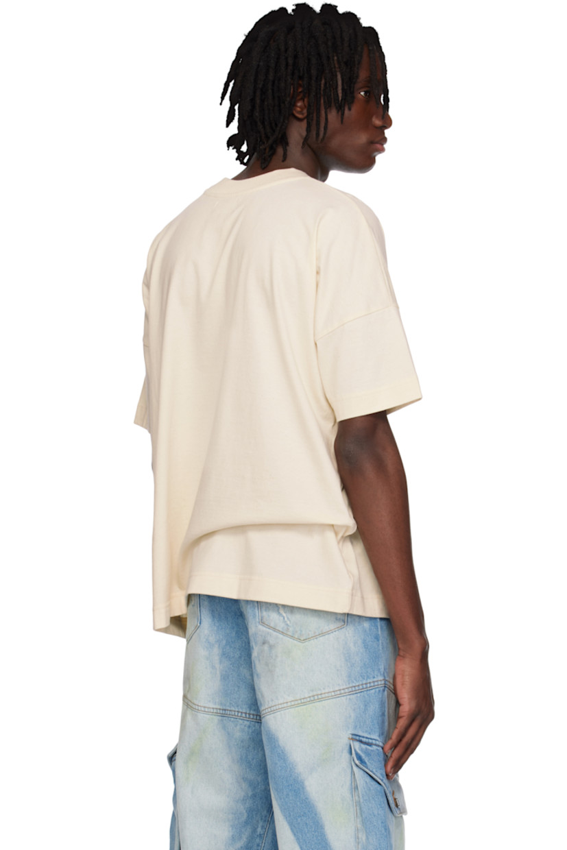 Cotton jersey T-shirt.

· Rib-knit crewneck
· Logo graphic printed at front

Part of the EGONlab x Worldnet collaboration.
 
Supplier color: Blaster natural raw