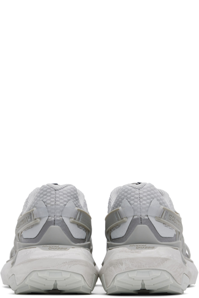 Low-top anti-debris 3D mesh and grained faux-leather sneakers in gray.

· Bonded trim and printed graphic pattern throughout
· Quicklace™ closure
· Logo patch at vamp
· Logo-embossed pull-tab at padded tongue
· Padded collar
· Logo-embossed rubber SensiFit™ panel at sides
· Molded OrthoLite® footbed
· EndoFit™ mesh lining
· infiniFOAM foam rubber midsole
· Advanced Chassis™ system at midsole
· Treaded All Terrain Contagrip® rubber sole

Supplier color: Gray violet/Flint gray/Sharkskin