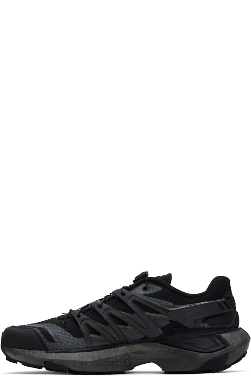 Low-top anti-debris 3D mesh and grained faux-leather sneakers in black.

· Bonded trim and printed graphic pattern throughout
· Quicklace™ closure
· Logo patch at vamp
· Logo-embossed pull-tab at padded tongue
· Padded collar
· Logo-embossed rubber SensiFit™ panel at sides
· Molded OrthoLite® footbed
· EndoFit™ mesh lining
· infiniFOAM foam rubber midsole
· Advanced Chassis™ system at midsole
· Treaded All Terrain Contagrip® rubber sole

Supplier color: Black/Black/Phantom