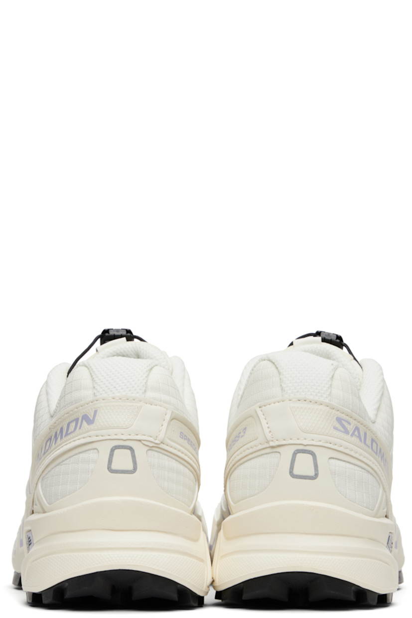 Low-top lightweight ripstop and buffed faux-leather sneakers in off-white.

· Quicklace™ closure
· Logo-embroidered pull-loop at padded tongue
· Padded collar
· sensiFIT™ panel at sides
· Text printed at sides
· Logo embossed at outer side
· Molded OrthoLite® insole
· Mesh lining
· Foam rubber midsole
· Treaded Mud Contagrip® rubber sole

Supplier color: Vanilla ice/Cosmic sky/Black