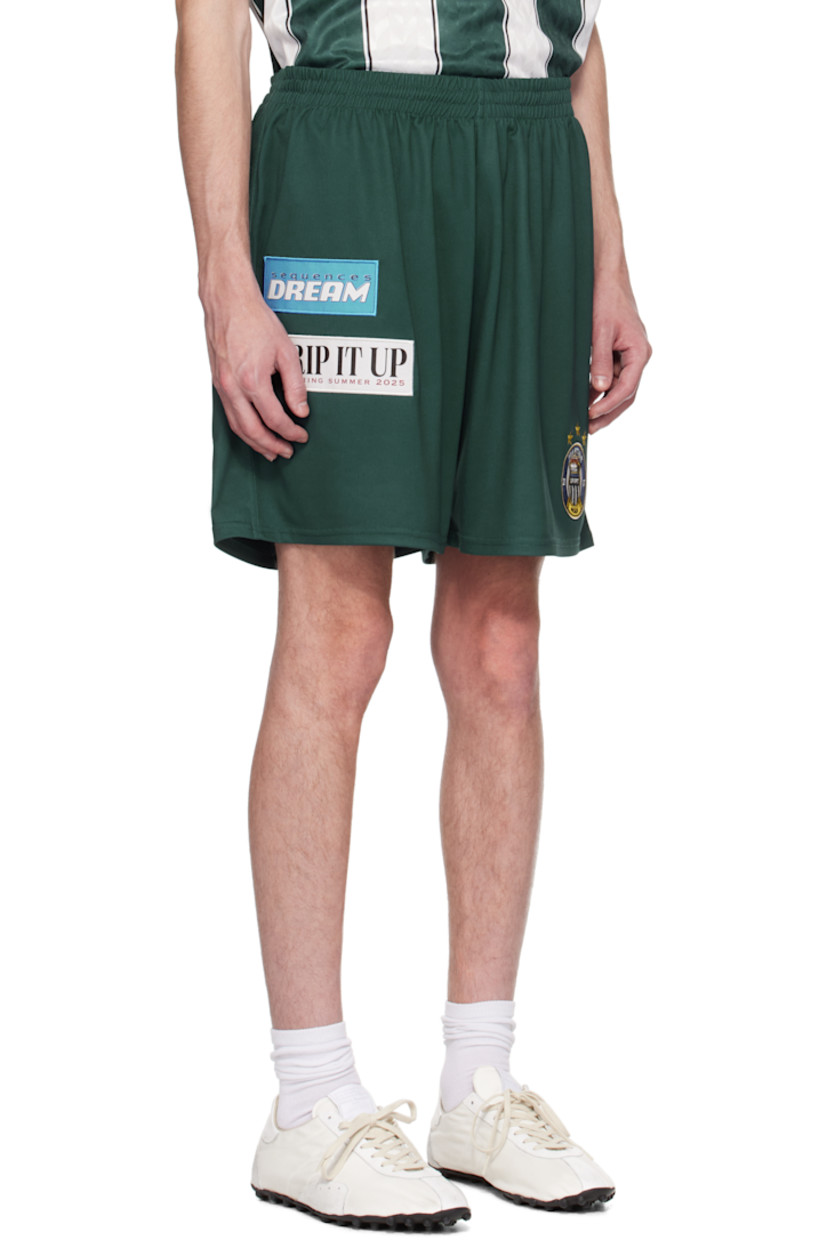 Polyester DryFit jersey shorts. 

· Embroidered logo and text patches throughout
· Concealed drawstring at elasticized waistband

Supplier color: Blue