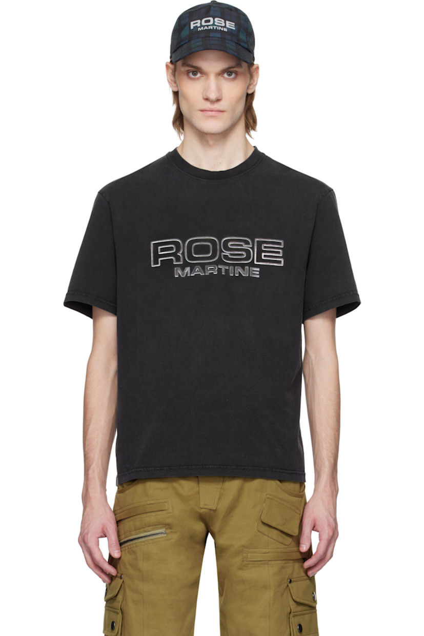 Cotton jersey T-shirt. Fading throughout. 

· Rib-knit crewneck
· Logo bonded at chest

Supplier color: Black washed