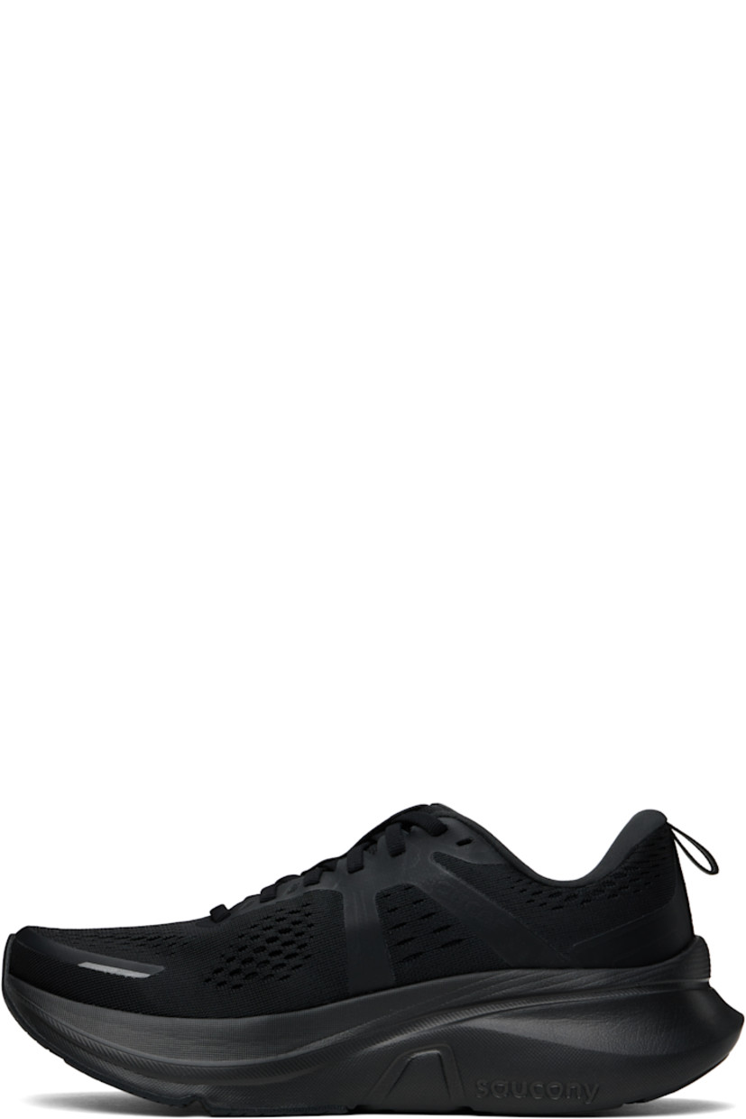 Low-top mesh sneakers in black.

· Reflective trim at toe and heel
· Lace-up closure
· Logo-printed pull-loop at padded tongue
· Padded collar
· Logo bonded at sides
· Pull-loop at heel collar
· Jersey and mesh lining
· PWRRUN foam rubber midsole
· CenterPath Technology at treaded rubber sole

Supplier color: Triple black